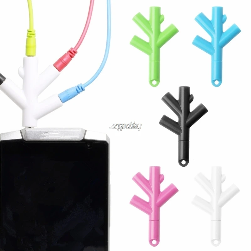 

3.5mm 4 Way Port Aux Multi Headphone Earphone Audio Splitter Lead Adapter Converter 1 Male to 2 3 4 Female Cable Z07 Drop Ship
