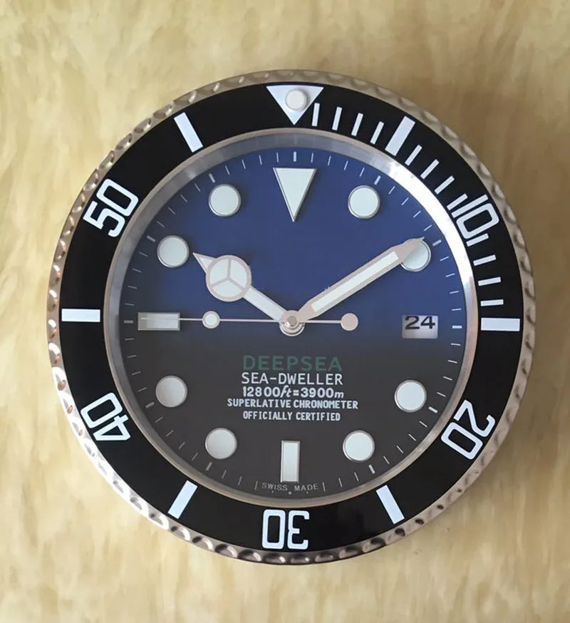 DEEPSEA DWELLER металлические часы настенные часы с бесшумными художественными часами часы на стене с соответствующими логотипами
