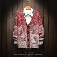 Осенне-зимний мужской кашемировый хлопковый однобортный Кардиган, Мужской Повседневный свитер размера плюс 4XL 5XL