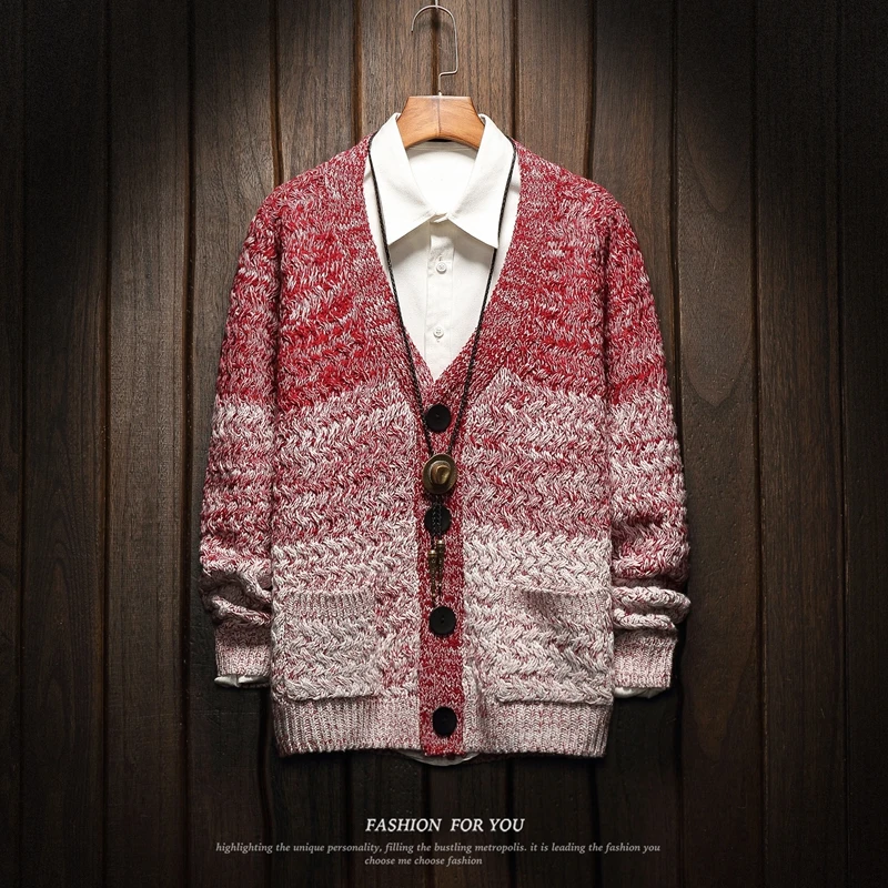 

2018 Autumn Winter Sweater Men Cashmere Cotton Single Breasted Cardigan Masculino Men's Casual Sweater Plus Size 4XL 5XL