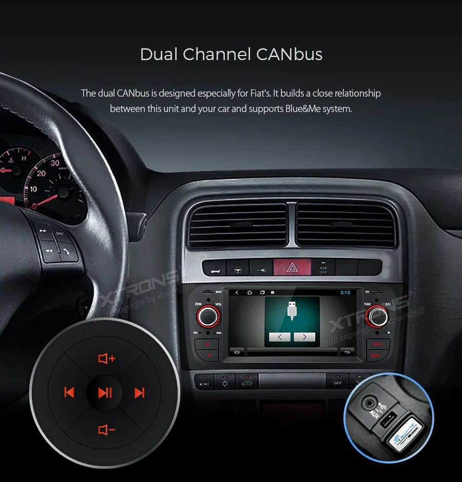 Flash Deal 6.1" Android 8.1 OS Car Multimedia Navigation GPS Radio for Fiat Grande Punto (199/310) 2005-2009 & Fiat Linea (323) 2007-2011 15