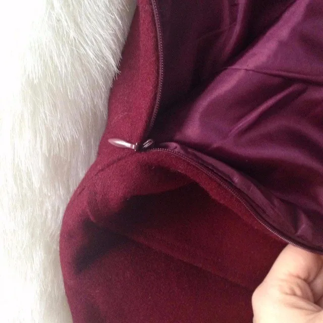 Yomrzl Новое поступление осень Сексуальная шерстяная Женская юбка, модная тонкая юбка корабль, высокое качество средняя юбка L259