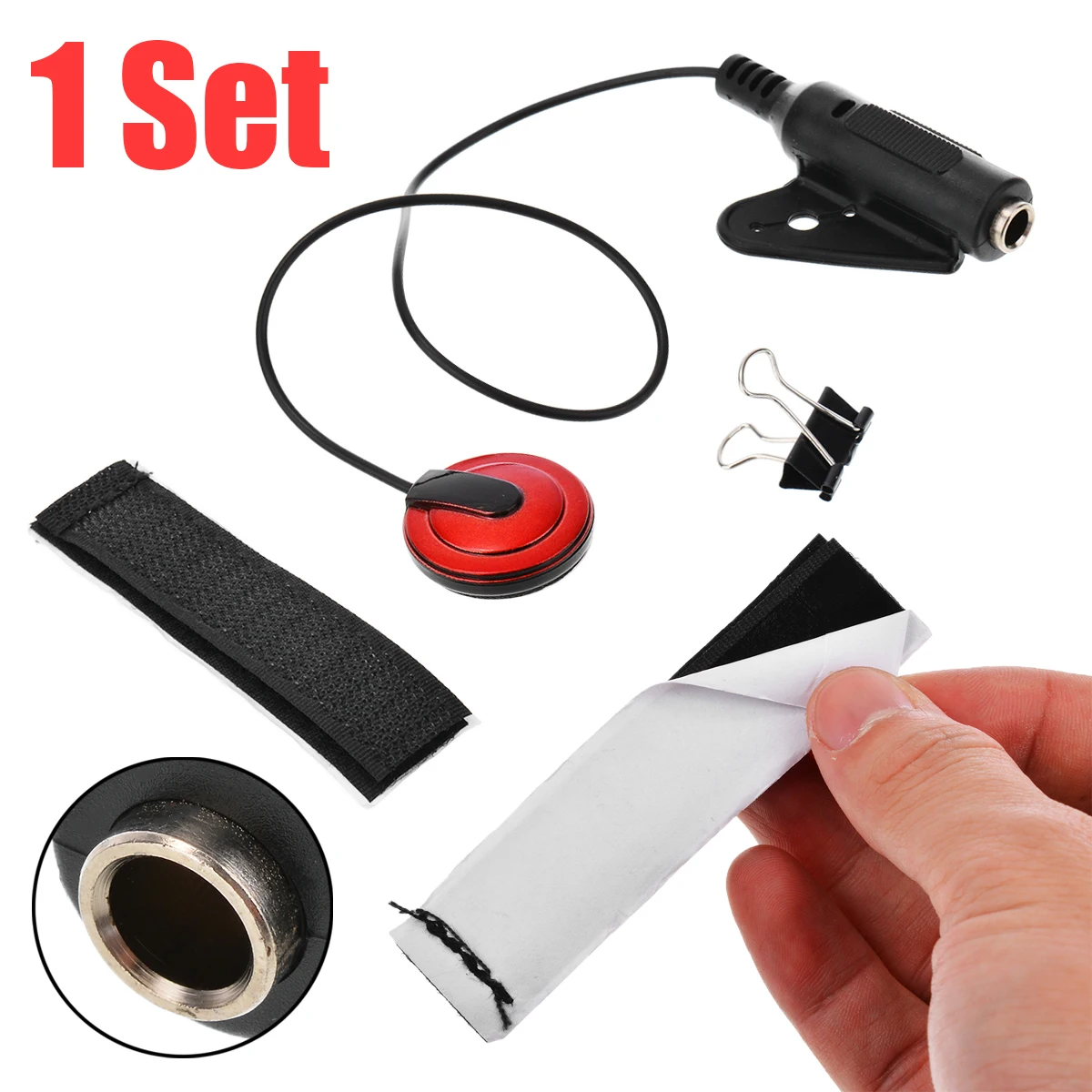 1pc Guitar Pickup Professional Piezo Contact Microphone Pickup For Guitar Violin Banjo Mandolin Ukulel Guitar Accessories