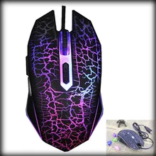 Через dhl или ems 200 шт 6D профессиональные игровые мыши с красочным Светодиодный светящийся для настольного ноутбука