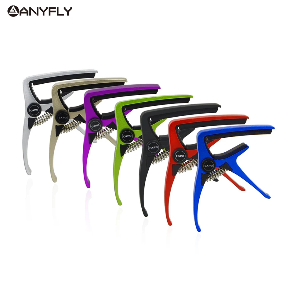 

Small and Light Weight Aluminium Guitar Capo Spring Clamp Capo Key Clip Acoustic Electric Guitar Ukulele