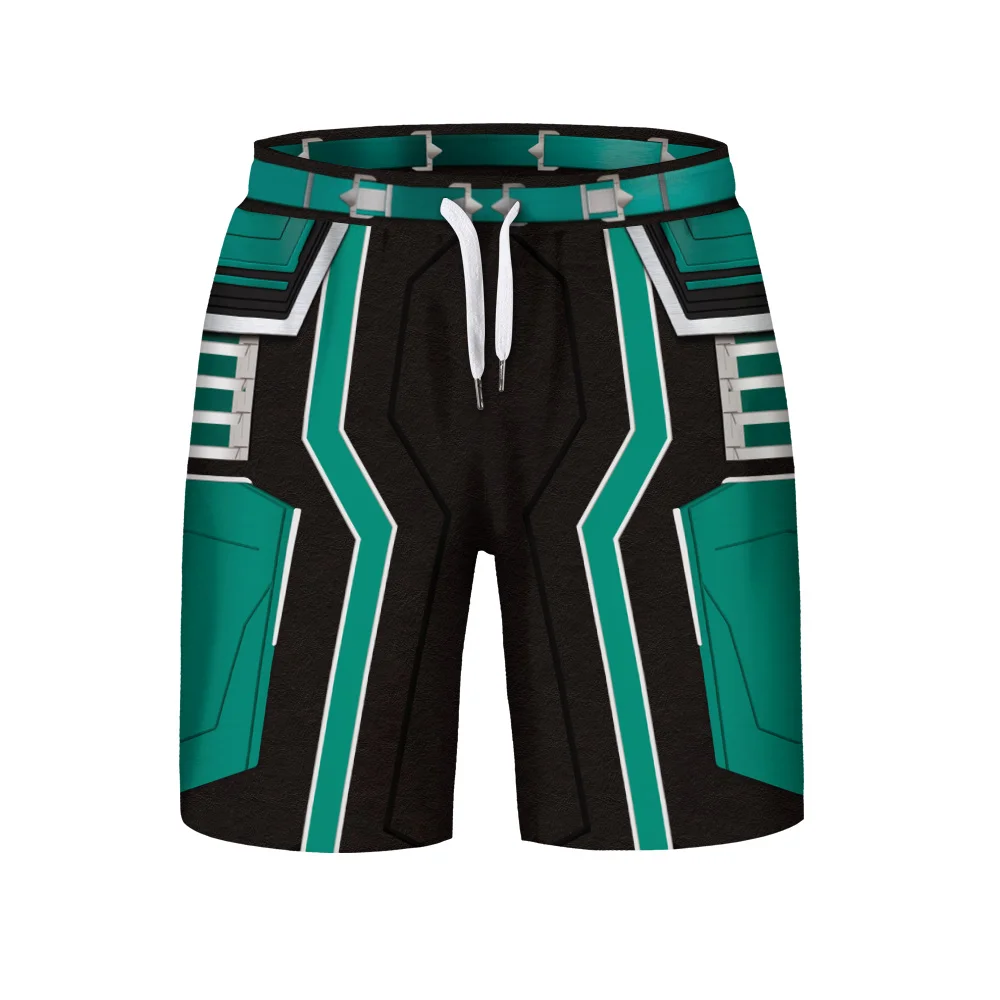 N-olsollo зеленый Мультфильм комиксов 3D фильм серия мужские летние шорты Новая мода Фитнес шорты S/M/L/XL/XXL/XXXL полиэстер короткие