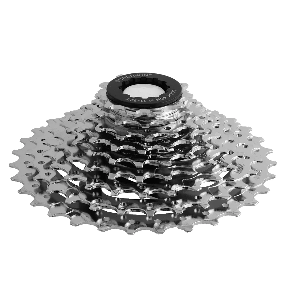 Bicycle Cassette 9 Speed 11 32T Cluster Freewheel Flywheel Gear For MTB