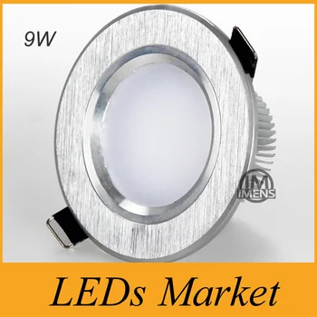 

New Arrvial 9w Round ShellLed Recessed Down Lights dimmable Ceiling lamp Nature White 4000K 160 Beam Angle 3 Years Warranty