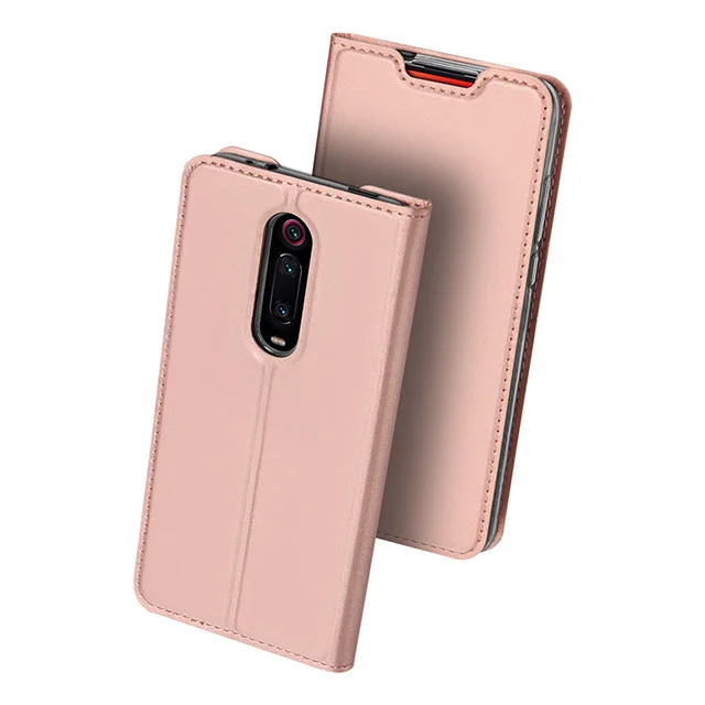 DUX DUCIS флип чехол для Xiao mi Red mi K20 mi 9t Pro PU кожаный чехол-бумажник для Xiao mi Red mi K20 Pro 7 7A Note 7 Note 8 Pro Coque - Цвет: Rose Gold