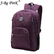

J-BG PinK School Backpack for Teenage Girl Mochila Feminina Women Backpacks Nylon Waterproo Casual Laptop Bagpack Female Sac A D