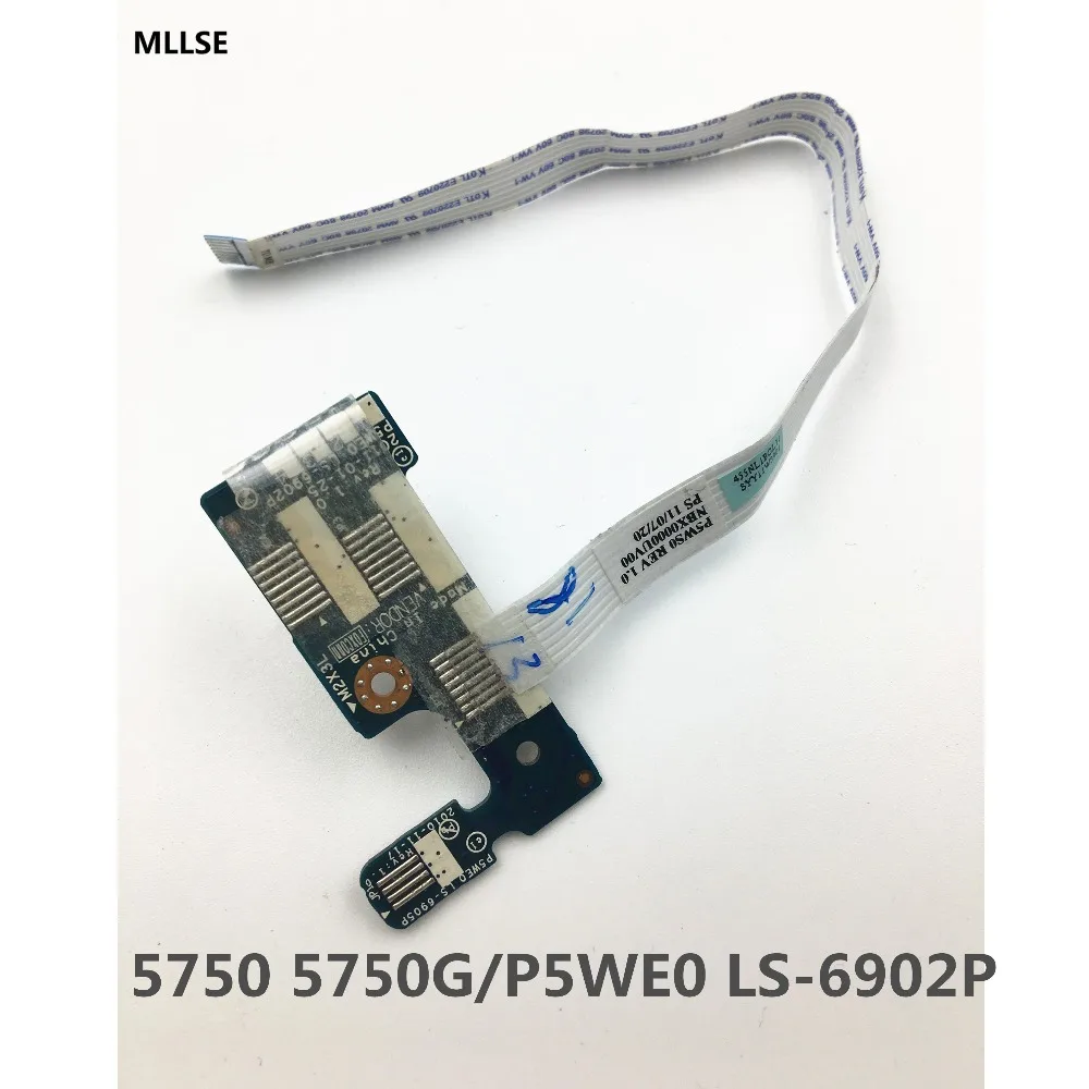 

Original P5WE0 LS-6902P For ACER Aspire 5750 5750G Series Power Button Board With Cable Fully Tested