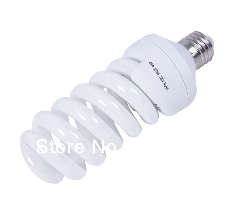 E27 Full Spectrum Light Bulb 220 240V 45W CFL 5500K Daylight balanced