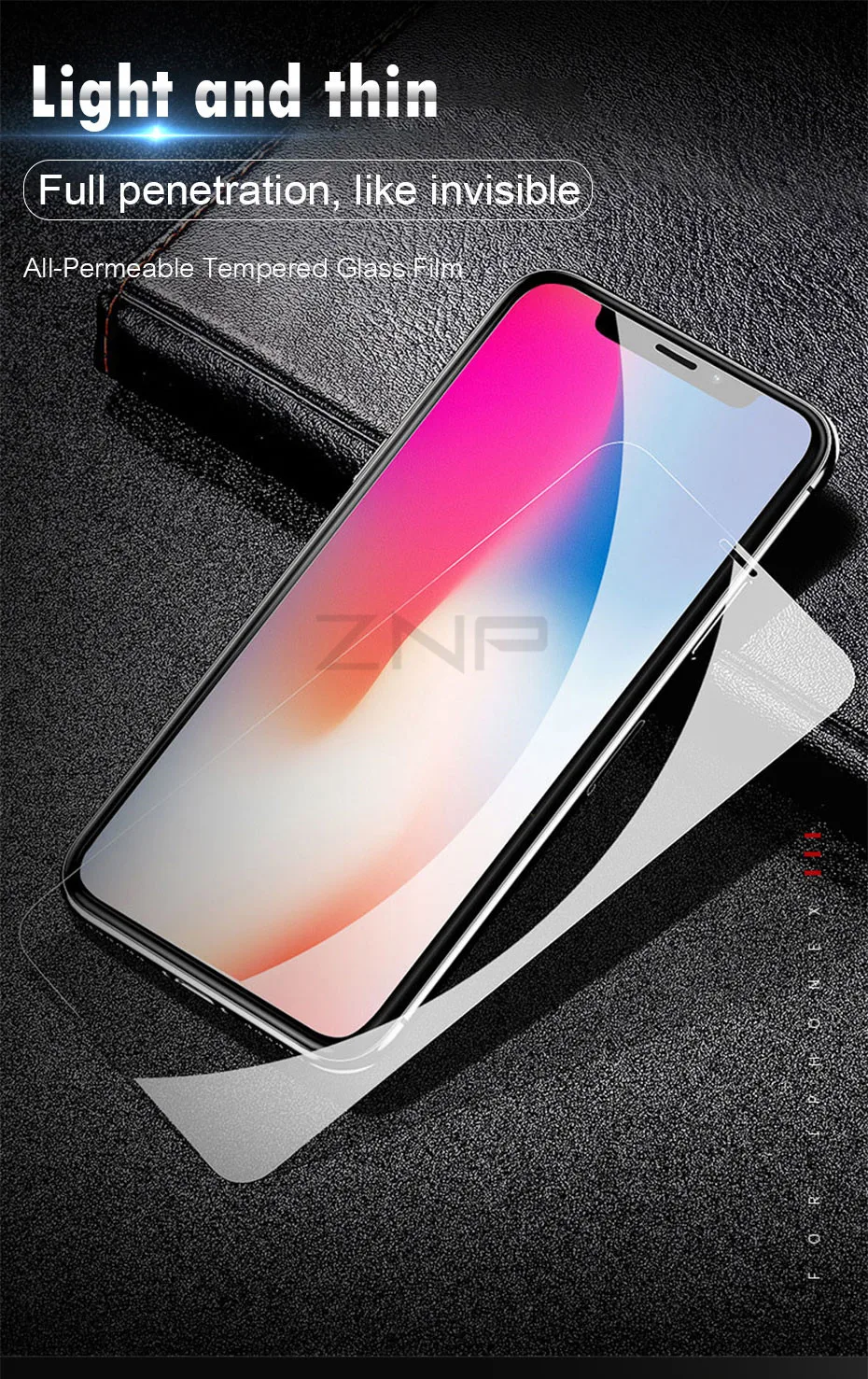 ZNP 3 шт 9H Защитное стекло для iPhone X XS Max XR 8 7 Защита экрана закаленное для iPhone 8 7 6 6s Plus 5 5S SE стекло