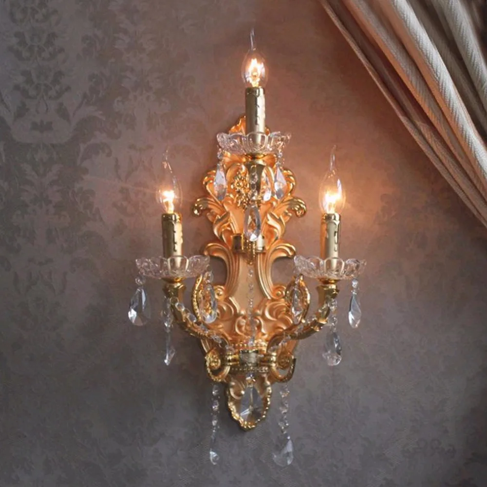 Online Moderne Kristall Wand Lichter Korridor Industrielle Wand Lampe schlafzimmer Zeitgenössische Wand Leuchte Nacht Kristall Wand Lampe Wohnzimmer Wandleuchte aus Gold für den Innenbereich Eitelkeit Licht Badezimmerlicht