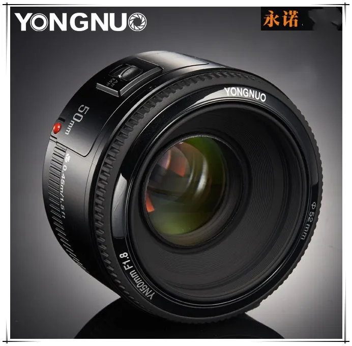 Объектив YONGNUO YN50mm F1.8 с большой апертурой и автофокусом для Nikon D800 D300 D700 D3200 D3300 D5100 D5200 D5300 DSLR