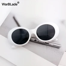 Kurt Cobain, модные солнцезащитные очки, прозрачные линзы, винтажные овальные очки NIRVANA, Классические солнцезащитные очки