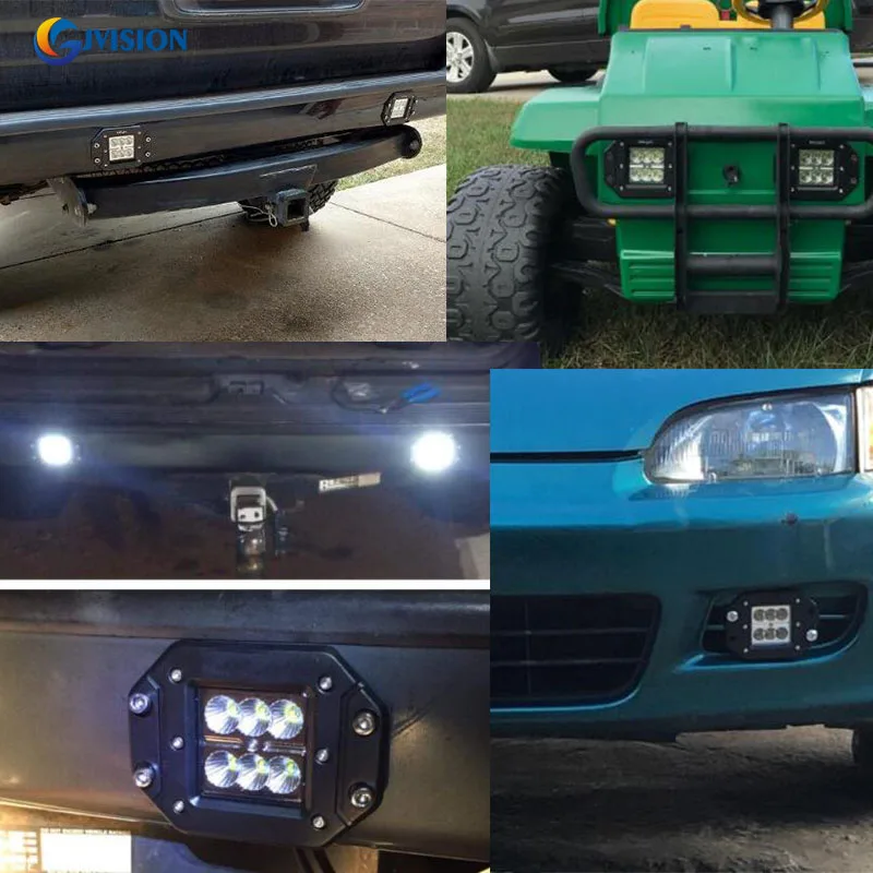 12 В 24 в 6 светодиодный белый 18 Вт автомобиль 4X4 4WD внедорожный рабочий светильник s точечный/прожектор светильник для Jeep Truck SUV ATV светодиодный рабочий светильник