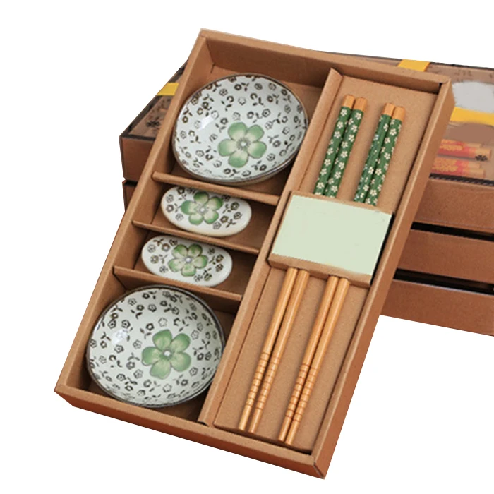 Японская столовая посуда набор керамики суши блюдце набор для двух в подарочной коробке красный