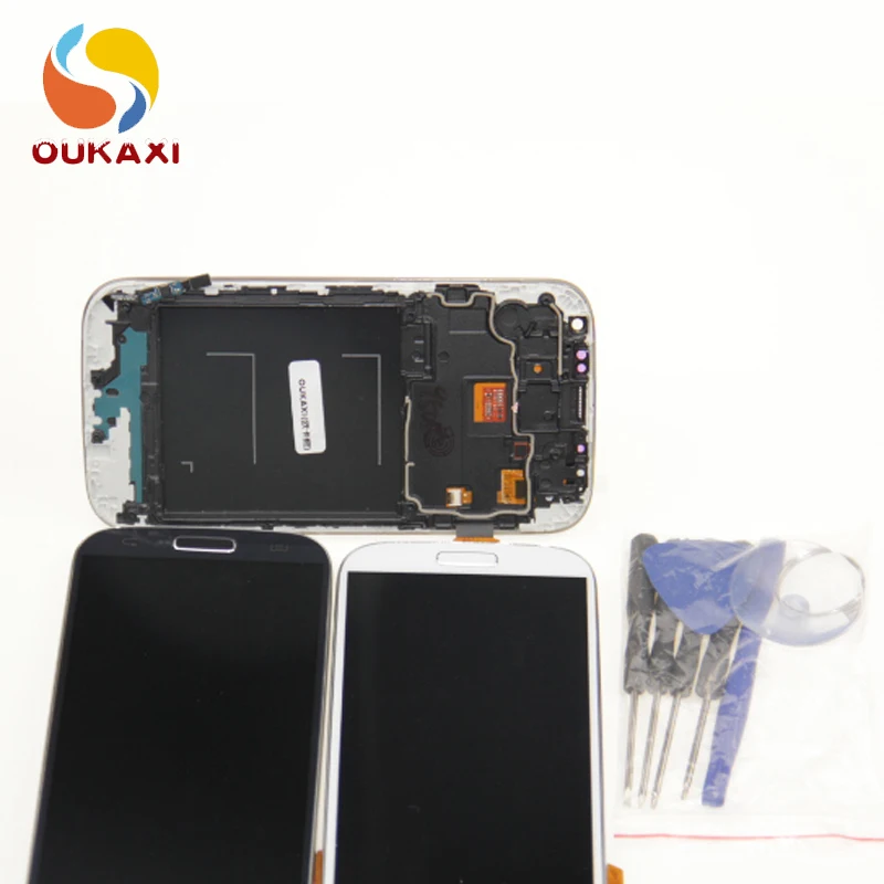 

Grade AAA For Samsung Galaxy S4 i9505 i9500 LCD Display Touch Screen Digitizer Full Assembly + Bezel Frame