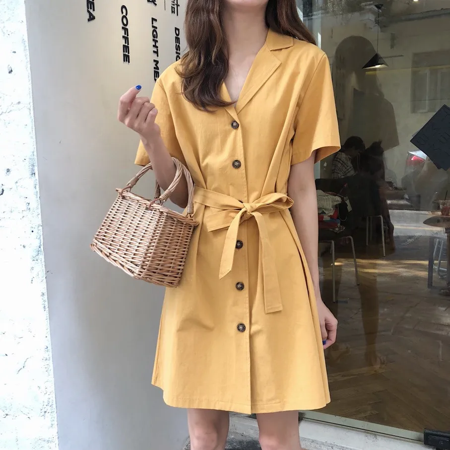Mihoshop Ulzzang Корейская женская модная одежда летнее желтое базовое простое
