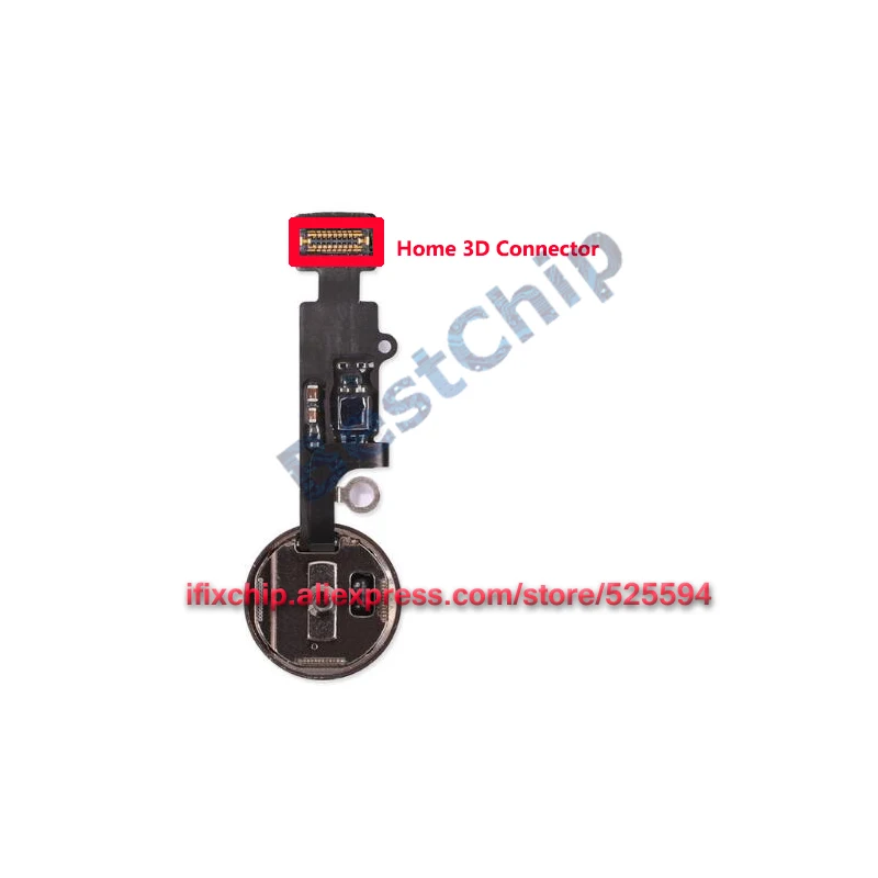 

5-100pcs/lot Original new home button 3D connector FPC clip For iPhone 7 8 plus 7P 8P on Home flex cable not home flex