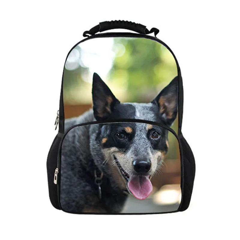 Casual 3D Backpack Dog Lover Laptop School Bag Australian Cattle Dog