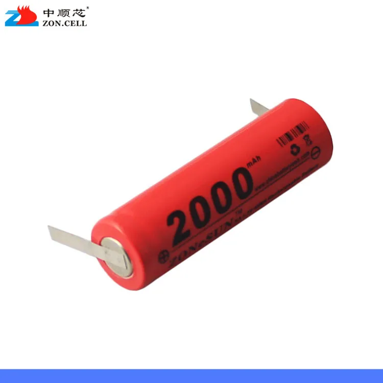 2000mAh 1 2 V заканчивается сварочным листом в Ni MH батарея электробритва