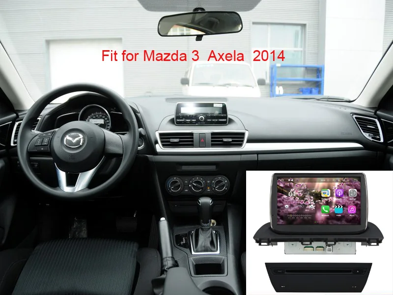 Excellent 9" Android 9.0 Car Multimedia Player for Mazda 3 Axela 2014-2016 with octa core 4G 32G 1024*600 touch screen 4