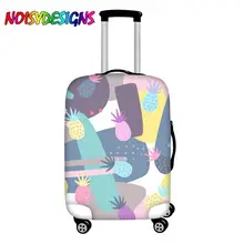 NOISYDESIGNS Waterproof Dust Rain Cover Colorful Pineapple Custom Luggage Cover Accessories Travel Trolley Covers Elastic