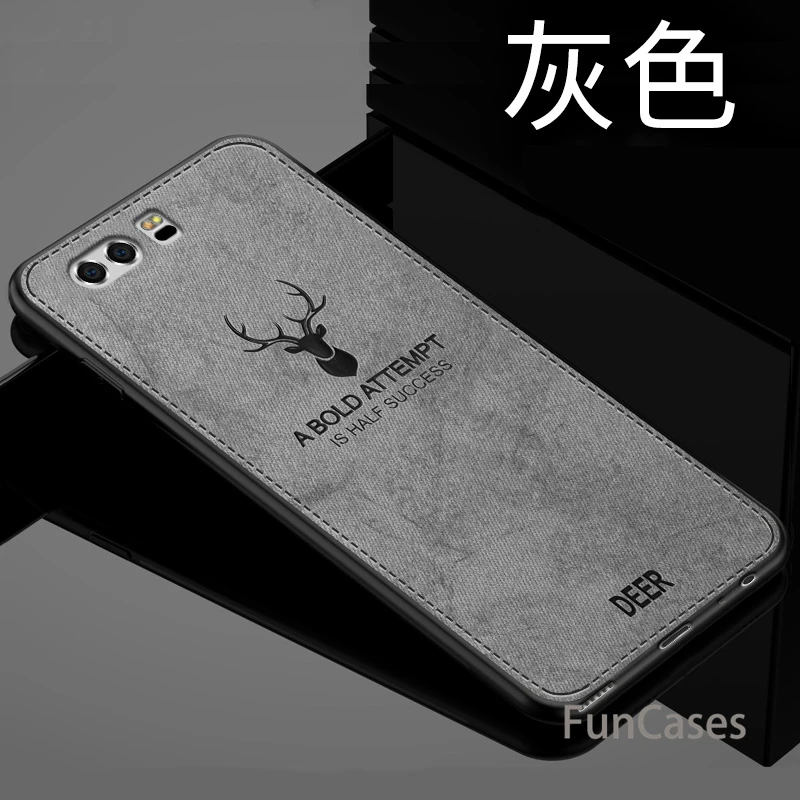 Чехол для huawei P10 винтажный тканевый чехол с мультяшным оленем мягкий из ТПУ