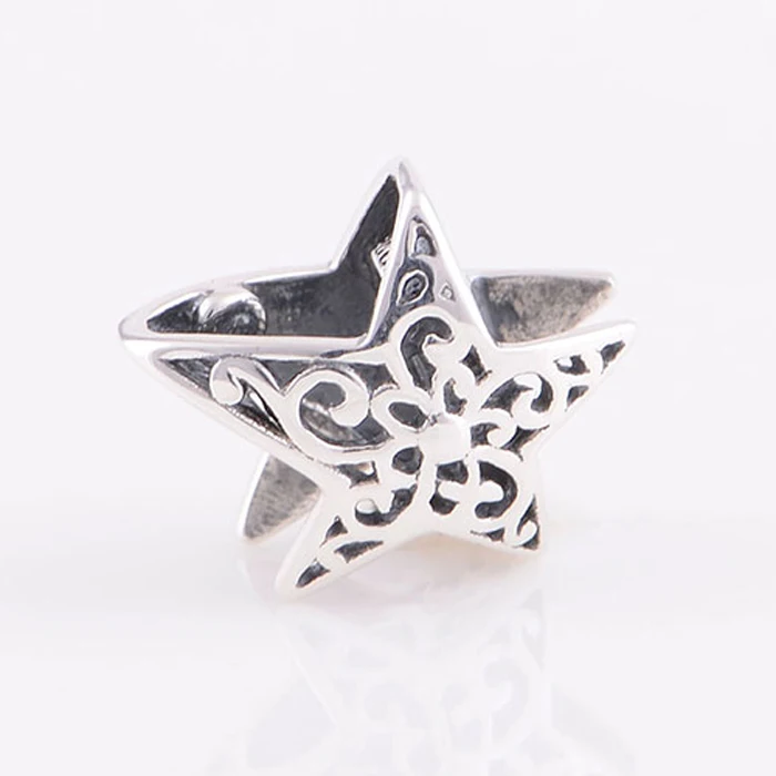 T034-(2)925 sterling silver charm pendant fit for Pandora charms bracelet DIY women jewelry making