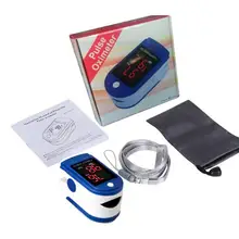Медицинский бытовой цифровой пальца Пульсоксиметр кислорода в крови кислорода измеритель насыщенности палец SPO2 прибор для взятия анализа крови CE Портативный