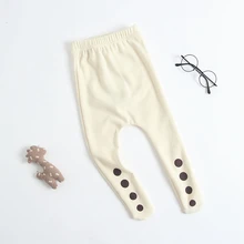 Повседневные штаны для малышей; сезон весна-осень брюки высокого качества из хлопка милые для мальчиков и девочек; детские леггинсы колготки для новорожденных
