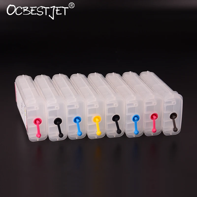 

For HP 70 130ML Empty Refillable Ink Cartridge With Reset Chip For HP DesignJet Z3100 Z3200 Z3100ps Z3200ps Printer 8 Colors