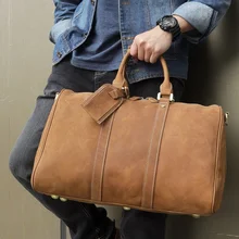Cheap Men's Travel Duffle Bag For Man Vintage Large Capability Casual Tote Hand Weekend Bags 2019 Male Designer Business Big Bag Cheap Men's Travel Duffle Bag For Man Vintage Large Capability Casual Tote Hand Weekend Bags 2019 Male Designer Business Big Bag