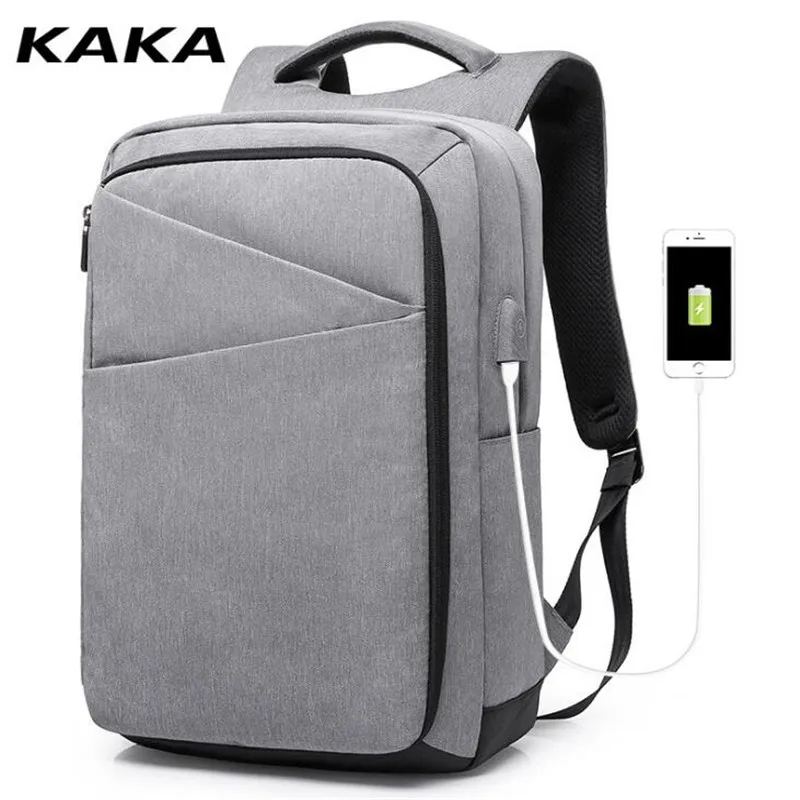 2018 KAKA Холщовый мужской рюкзак сумка бренд 17 3 дюйма ноутбук Mochila для мужчин