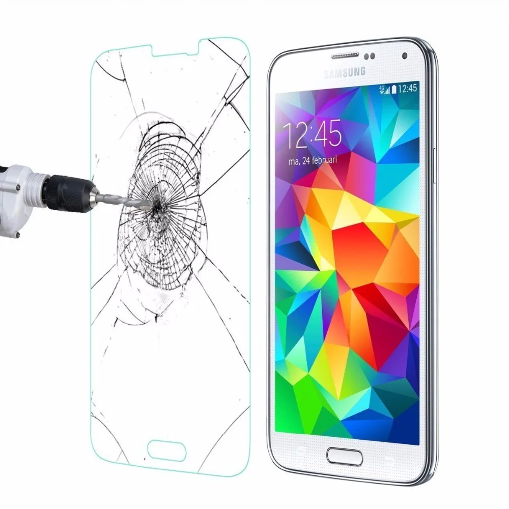 

2Pcs/Lot 9H Premium Tempered Glass For Samsung Galaxy S5 G900F G900K G900L G900S 5.1inch S5 Screen Protector Protective Film
