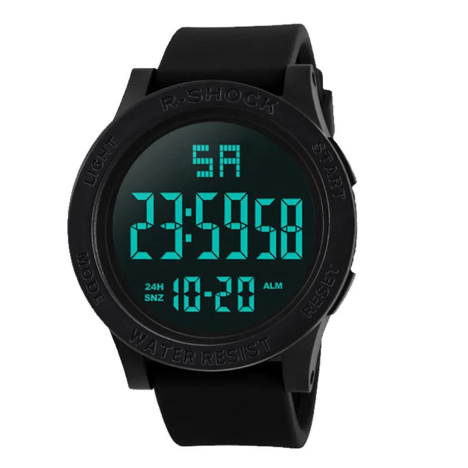 

New Fashion Sports Watch Men Boy LED Waterproof Digital Date Quartz Watch Military Sport Men's Wrist Watches Male Clock Relogio