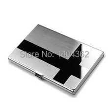 С фабрики печать лазерный логотип визитница на заказ металлический визитница s, логотип на заказ для 10 шт или выше