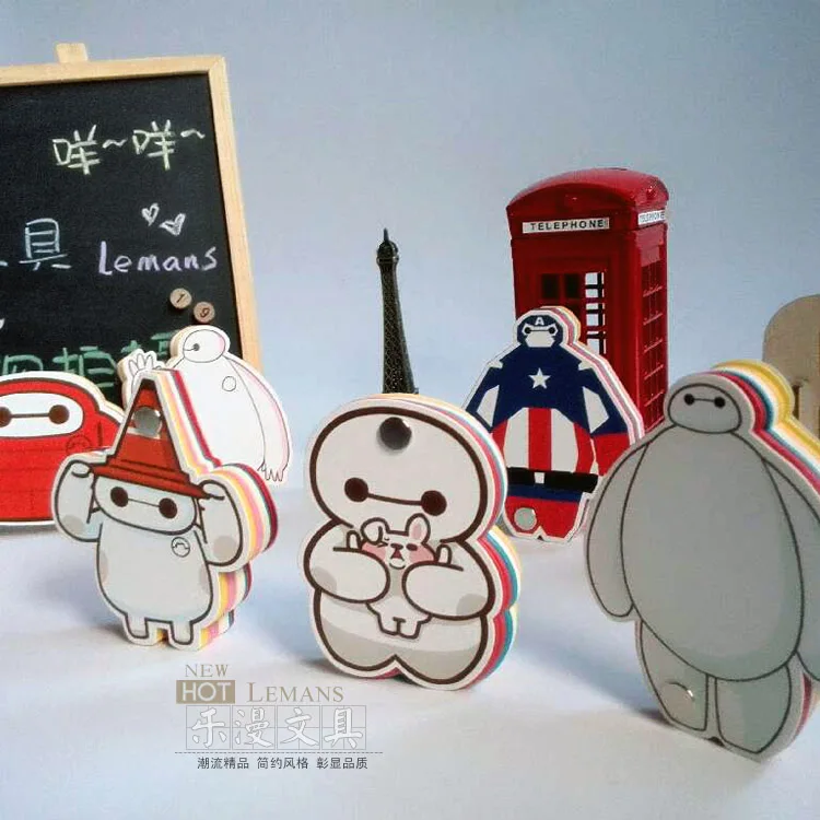 

Suprenergic marines rotating Baymax memo pad sticky notes multicolour memo pad