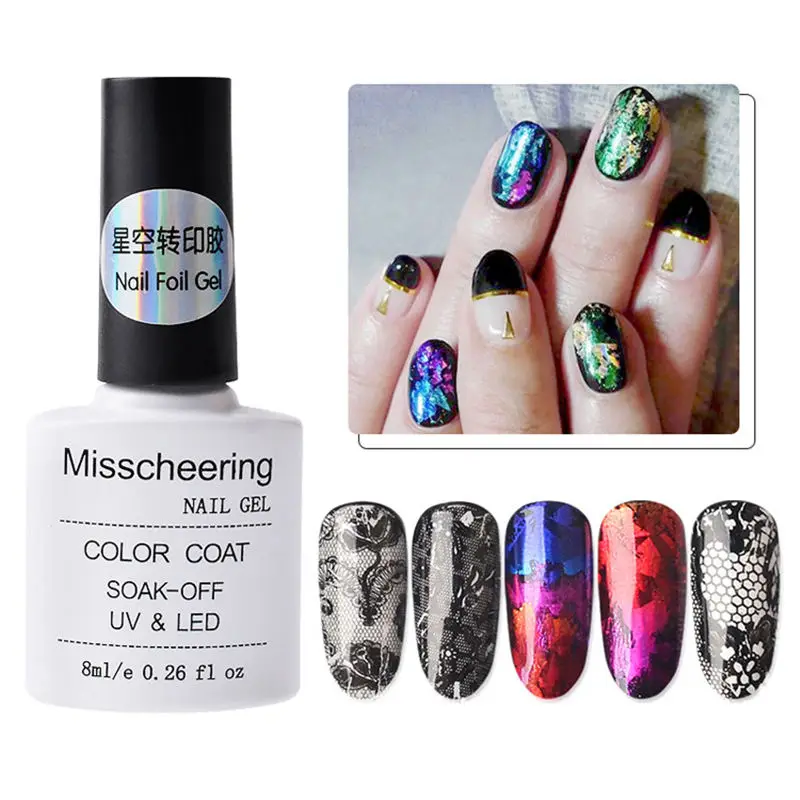 

8ml Nail Art Foil Adhesive Glue Star Glue For Nail Foils Transfer Paper Glue Manicure Nail Art Tool 1 Bottle