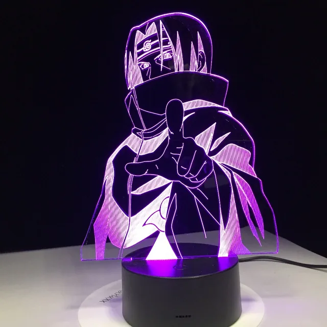 Naruto Sasuke USB Desk Lamp 7 Color Changing Led