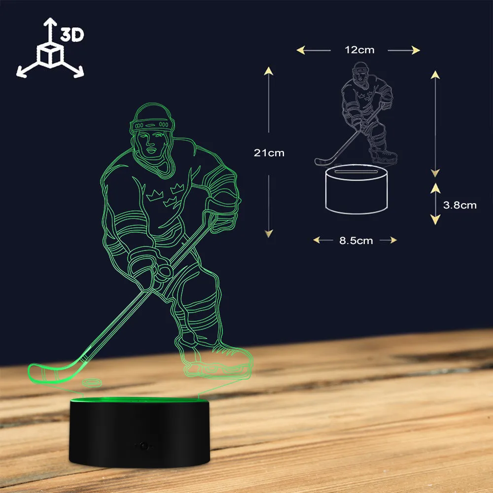 Hockey 3d 2024 illusion lamp