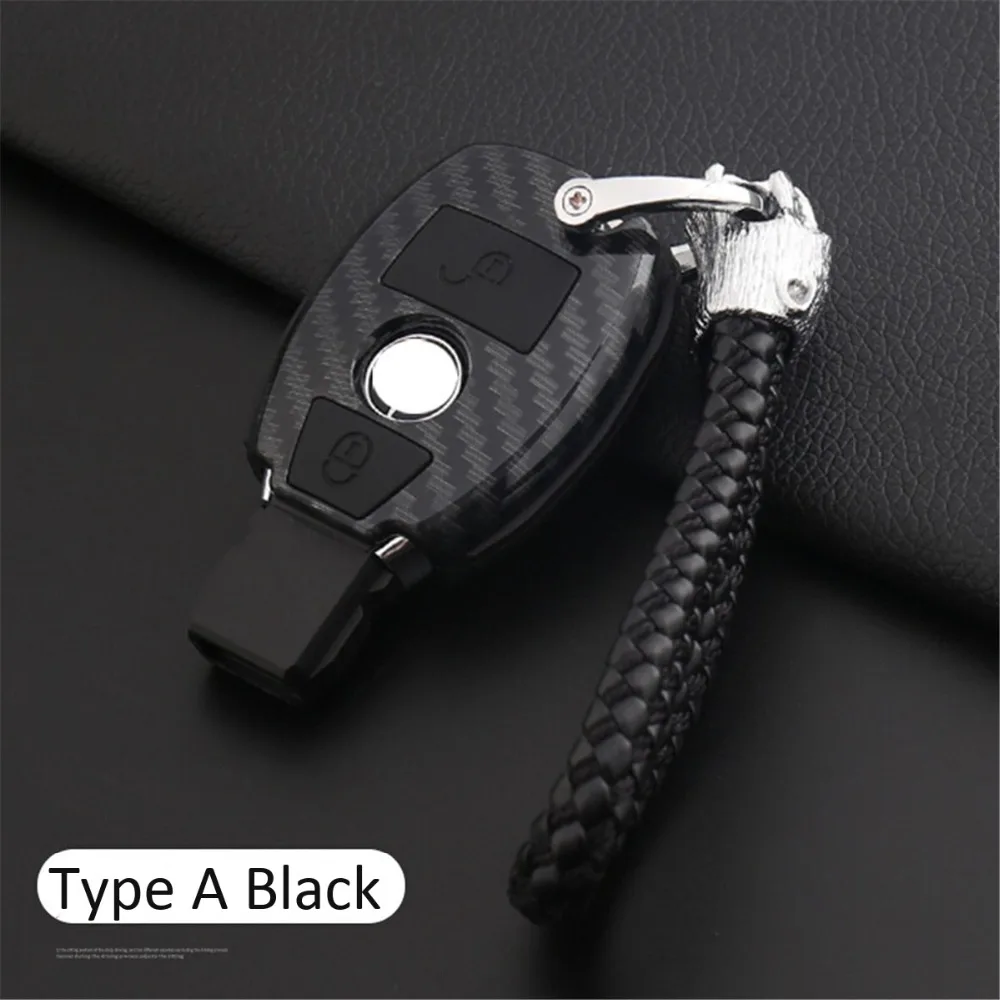 

Car-Styling Auto Protection Key Shell Carbon Fiber Cover Case For Mercedes Benz C180 E260L S320 GLK300 CLA CLS W204 W205 W212