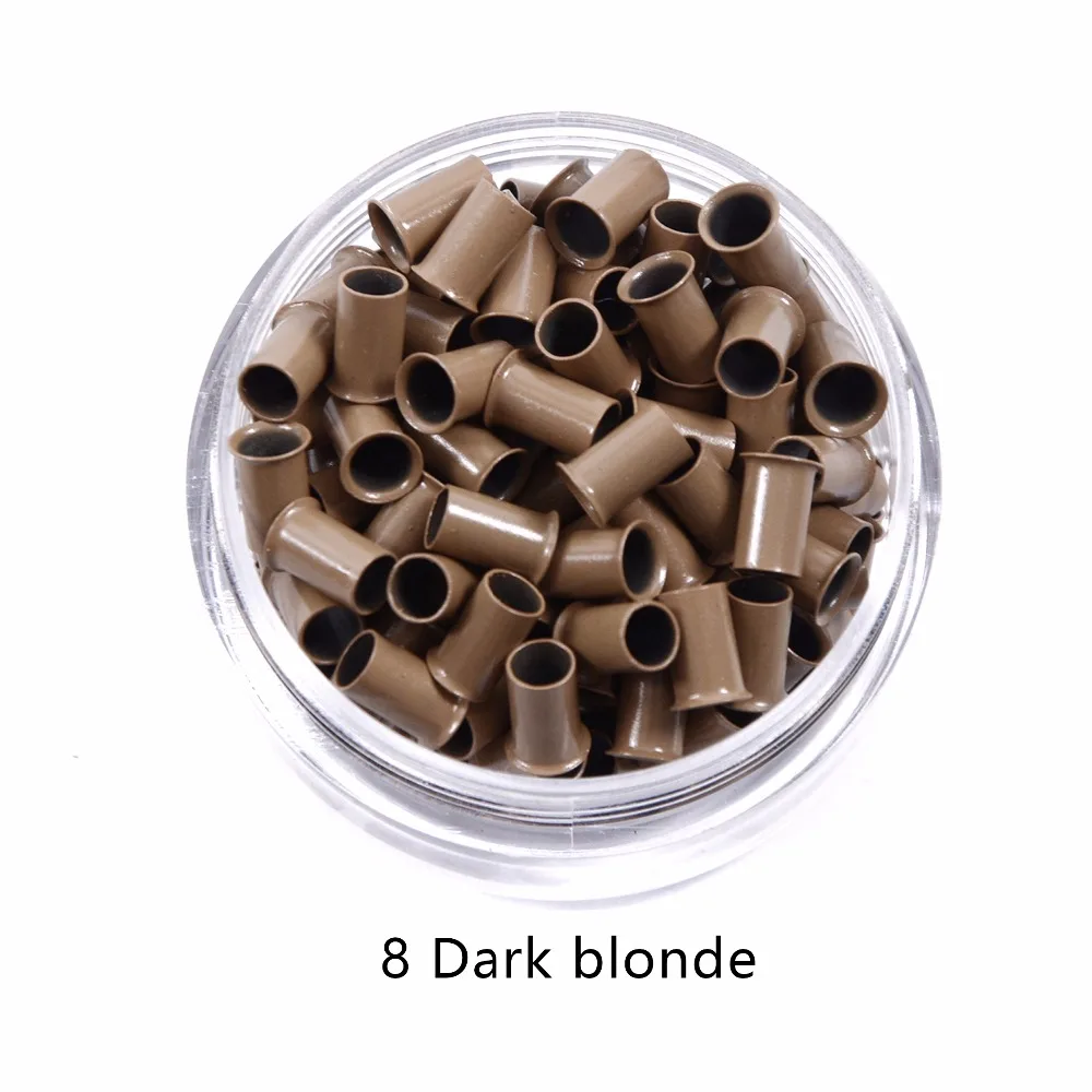 1000Pcs 3.4*3.0*6mm 3,5mm Flare Euro Lock Kupfer Rohre Micro Ringe Links Perlen für stick Spitze ICH Haar Extensions