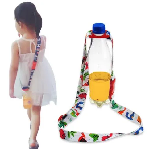 Stile etnico Del Bambino Bollitore Fibbia Cordino Bottiglia di Acqua Cinghia di Spalla Bollitore Variopinto Della Cinghia Al Collo Della Cinghia di Spalla A Mano Cinghia