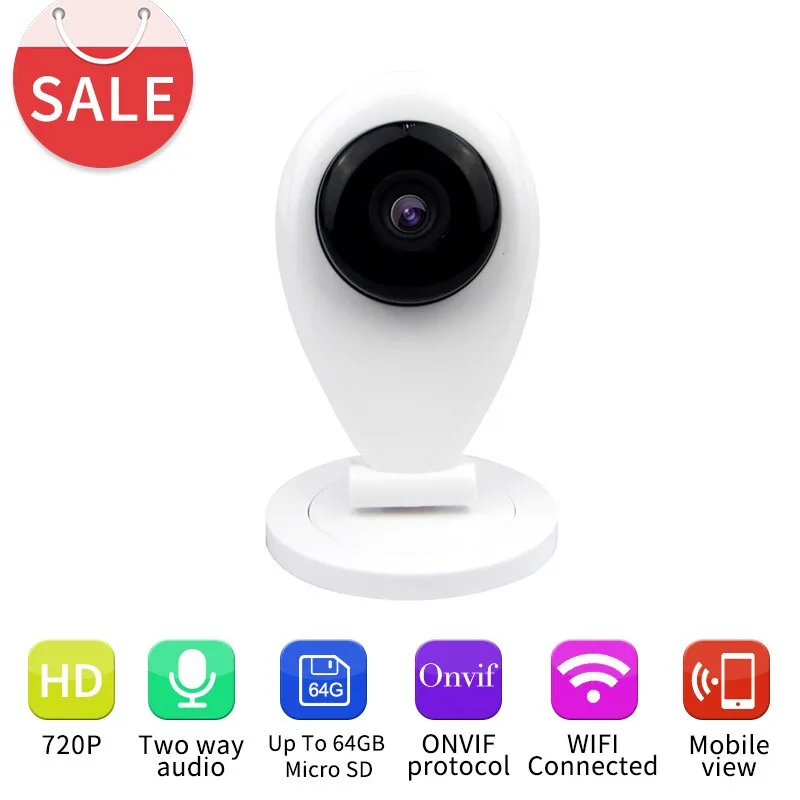 New Arrivall HD 720P WI-FI Wireless P2P Mini Baby Monitor CAM Smart Onvif Network Outdoor CCTV Security Wireless WIFI IP Camera