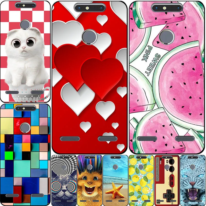 

June New Cute Cat case For ZTE Blade V8 Mini V 8 Mini 5.0" Printing Patterned Soft TPU Cover Phone Back Shell For ZTE V8 Mini