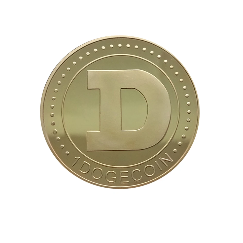 Позолоченная Коллекционная монета DogCoin художественная коллекция подарок