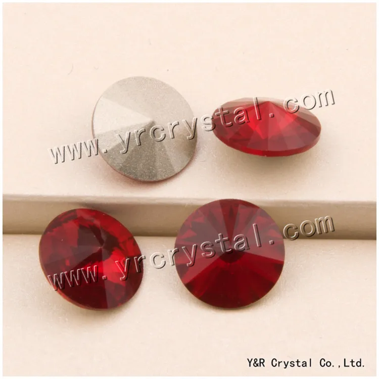 

1122 Rivoli Light Siam Crystal Fancy Stones All Sizes 6 8 10 12 14 16 18mm Settings Jewelry Stones